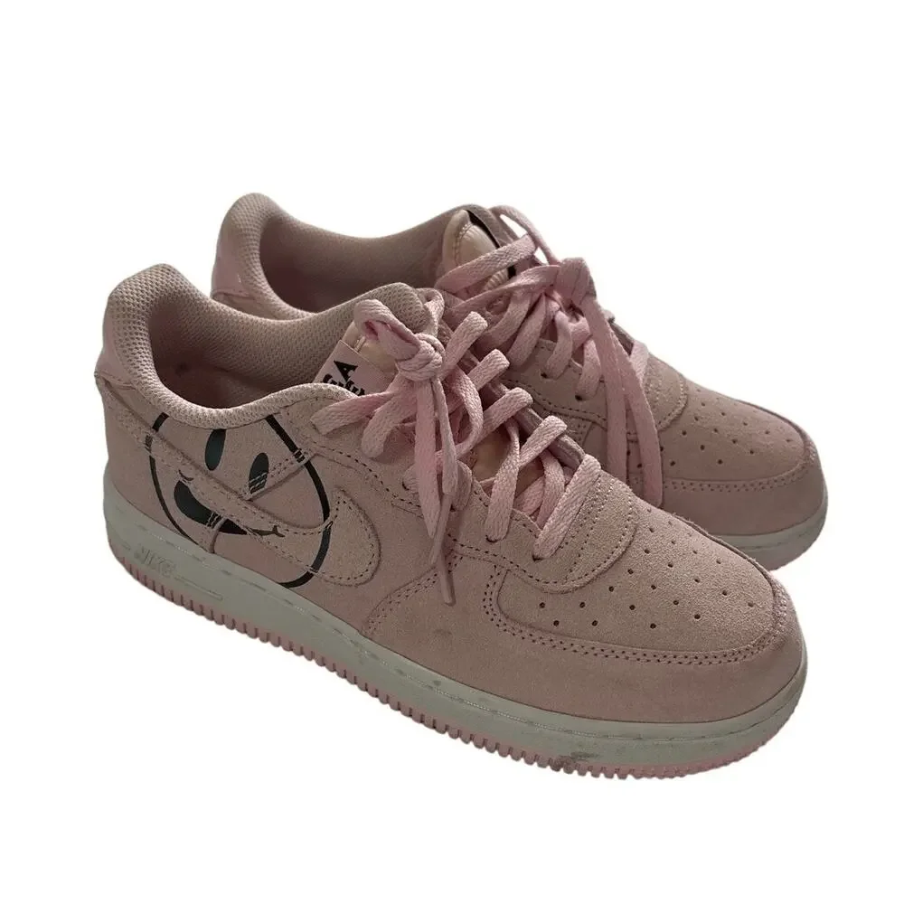 Nike Air Force 1 Low Have a Nike Day Pink Kids Girls 3 Seankers Casual Fun Artsy
